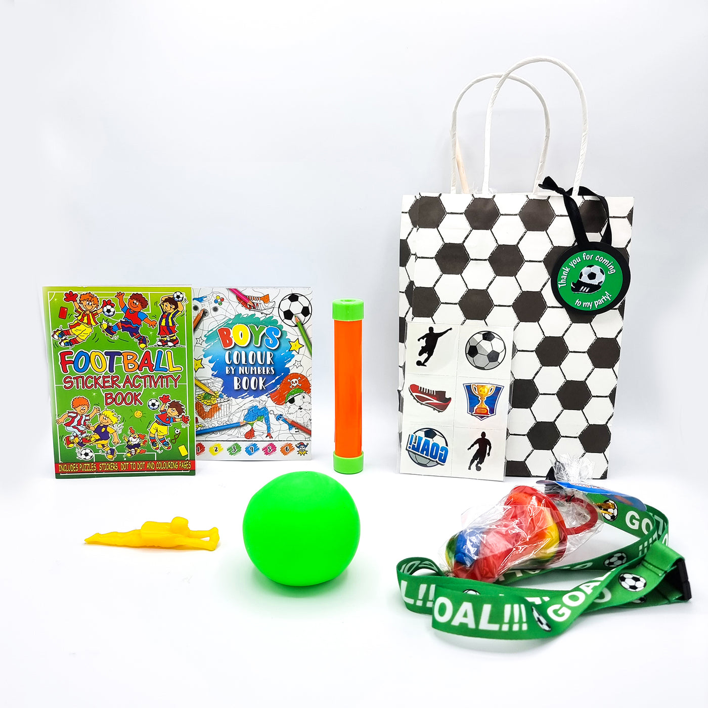 Pre Filled Football Party Bags With Toys And Candy For Boys And Girls 