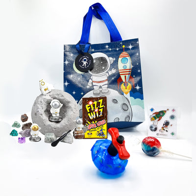 Pre Filled Space Astronaut Alien Birthday Party Bags With Novelty Toys And Sweets For Children, Party Favours.