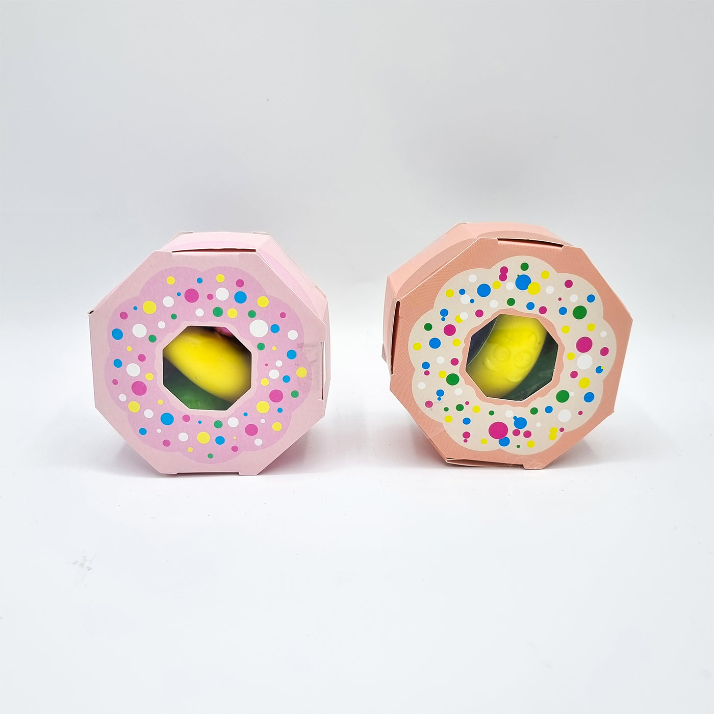 Pre Filled Donut Party Gift Boxes With Sweets And Mini Toys, Party Favours.