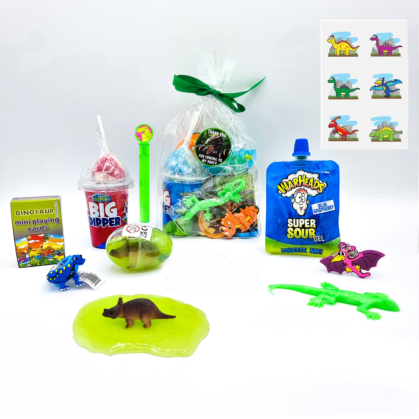 Pre Filled Dinosaur Party Goody Bags With Toys And Sweets