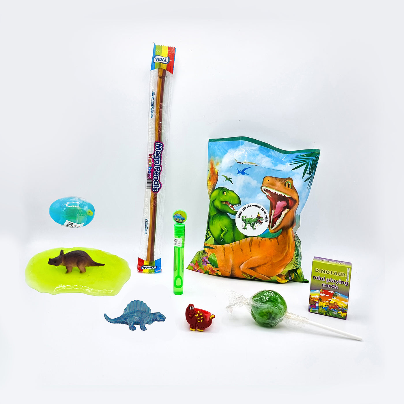 Pre Filled Dinosaur Birthday Loot Bags With Toys And Candy