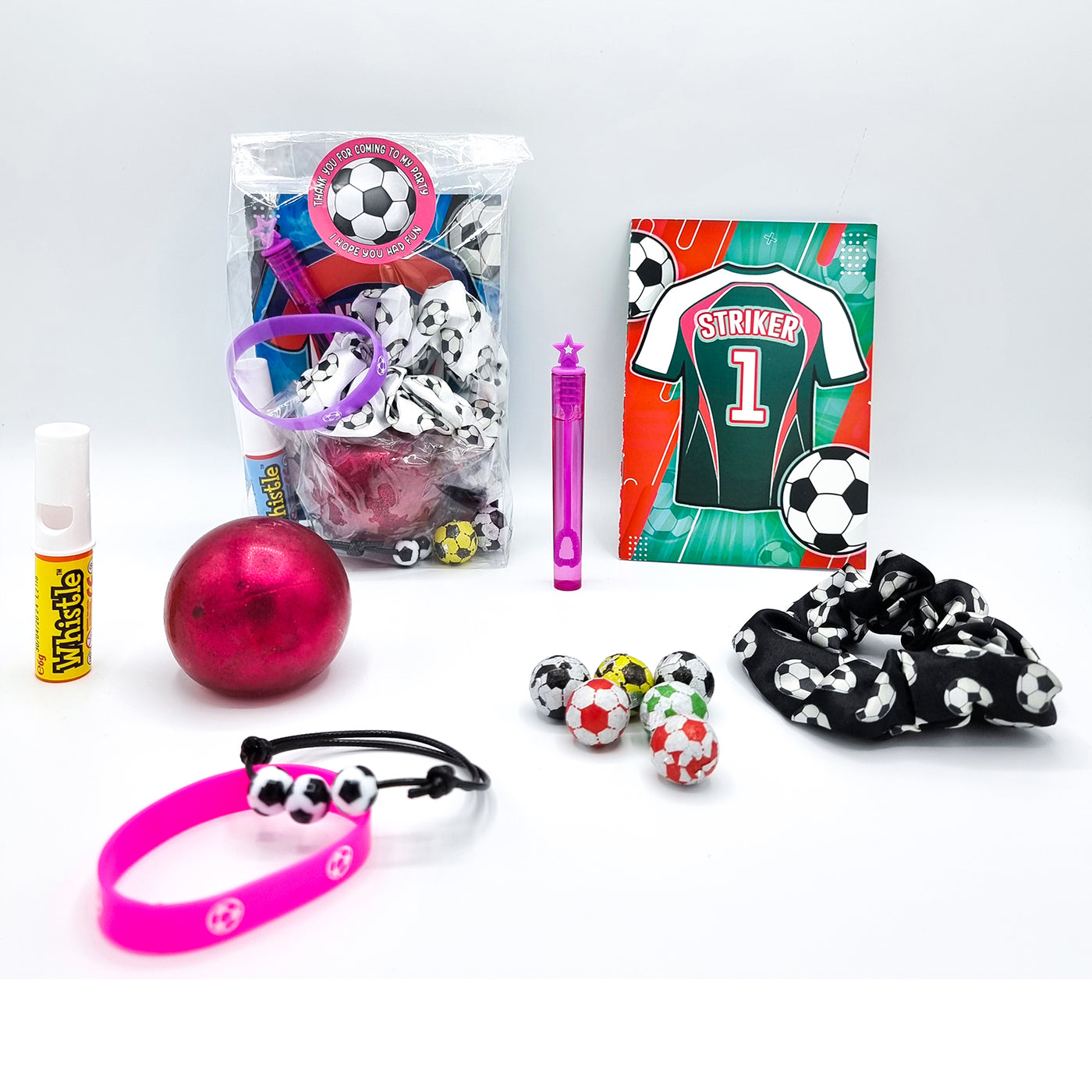 Boys Girls Pre Filled Football Party Favours With Toys And Sweets, Football Party Favours.