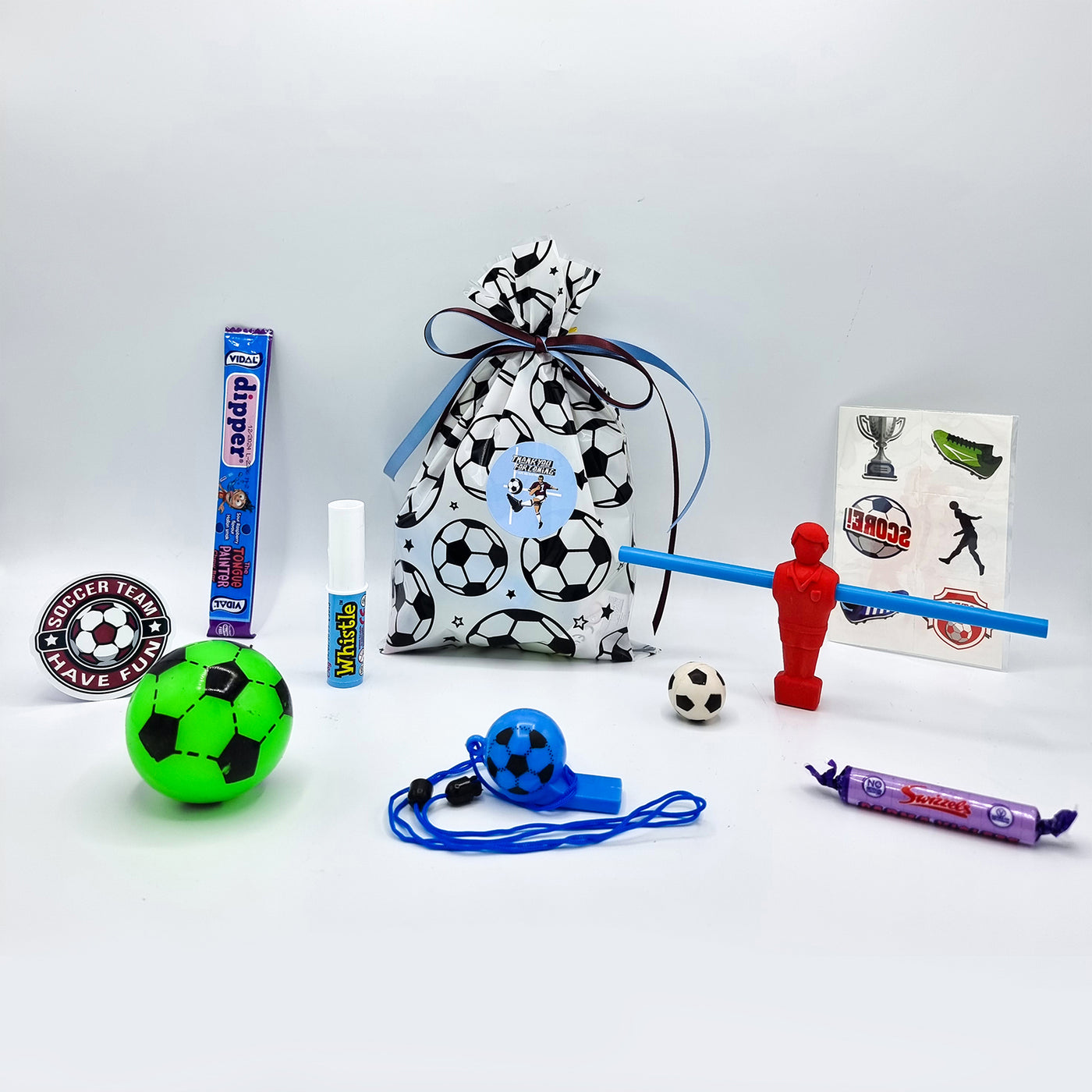 Pre Filled Birthday Party Favours With Football Toys And Sweets