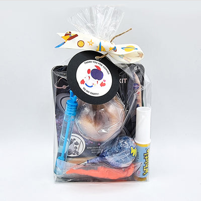 Pre Filled Astronaut Birthday Party Bags For Children With Dig The Planet Toy And Candy