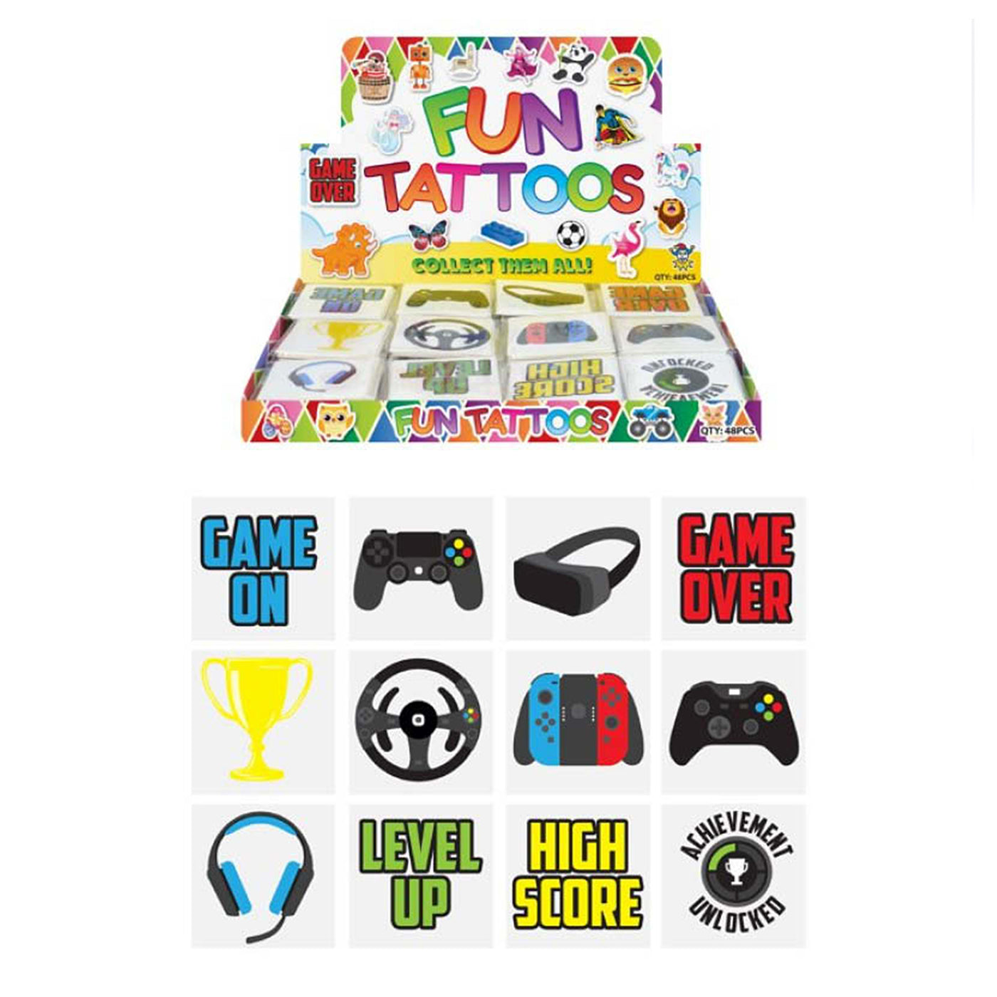 Pre Filled Older Boys Birthday Virtual Gamer Party Bags With Toys And Sweets, Party Favours.