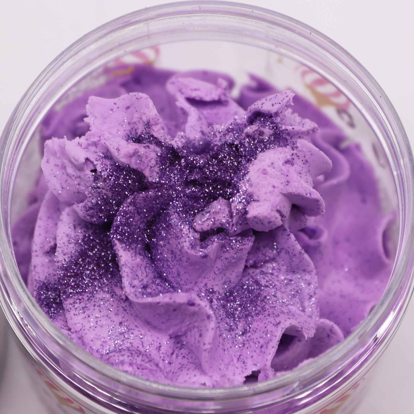 Christmas Frosted Sugar Plum Whipped Hydrating Soap With Sparkle.