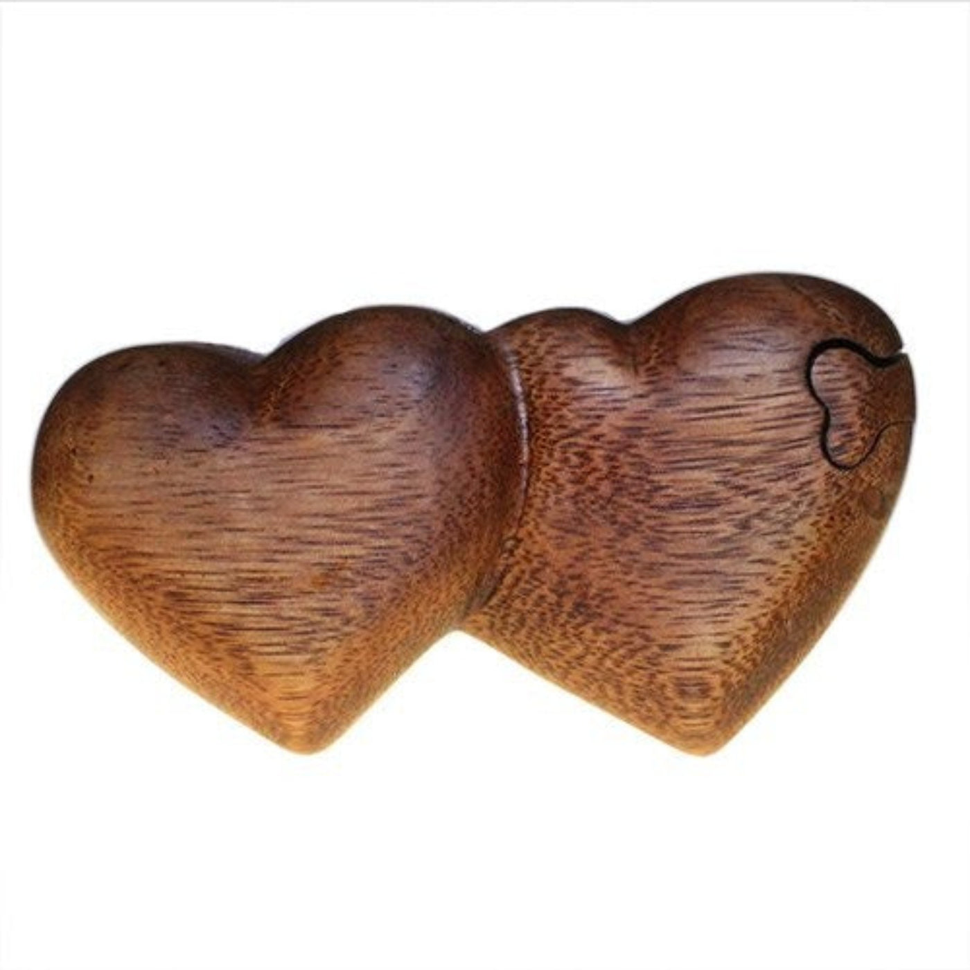 Handmade Love Hearts Shaped Wooden Magic Puzzle Storage Box.