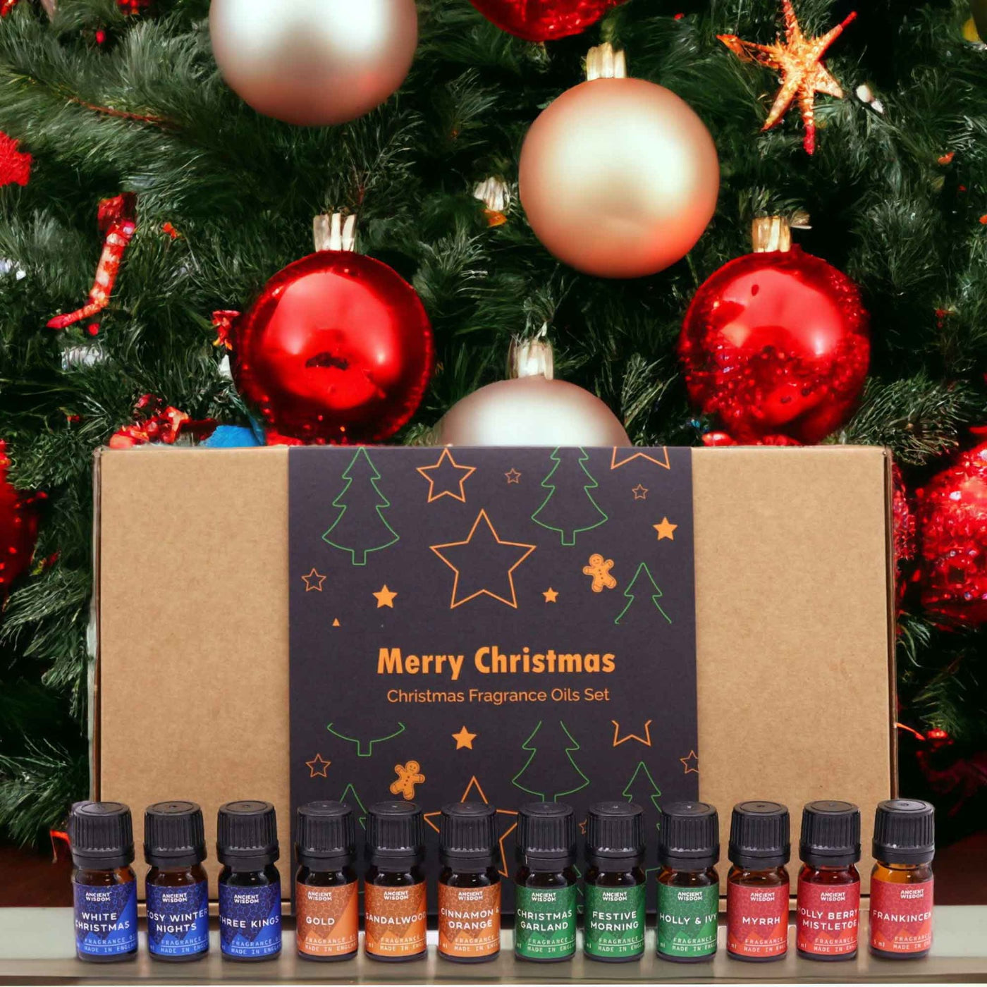 Christmas Scented Home Fragrance Oils Gift Set. 