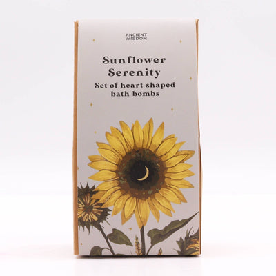 Sunflower Serenity Heart Bath Bomb Gift Set