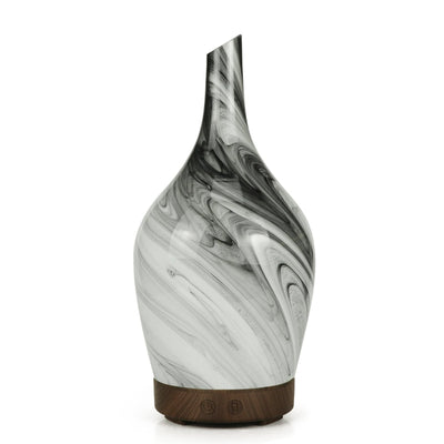 Black And White Abstract Marble Effect Light Up Aroma Diffuser.