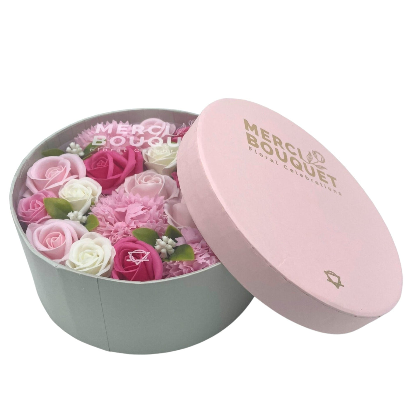 Baby Shower Pink Soap Flower Gift Box