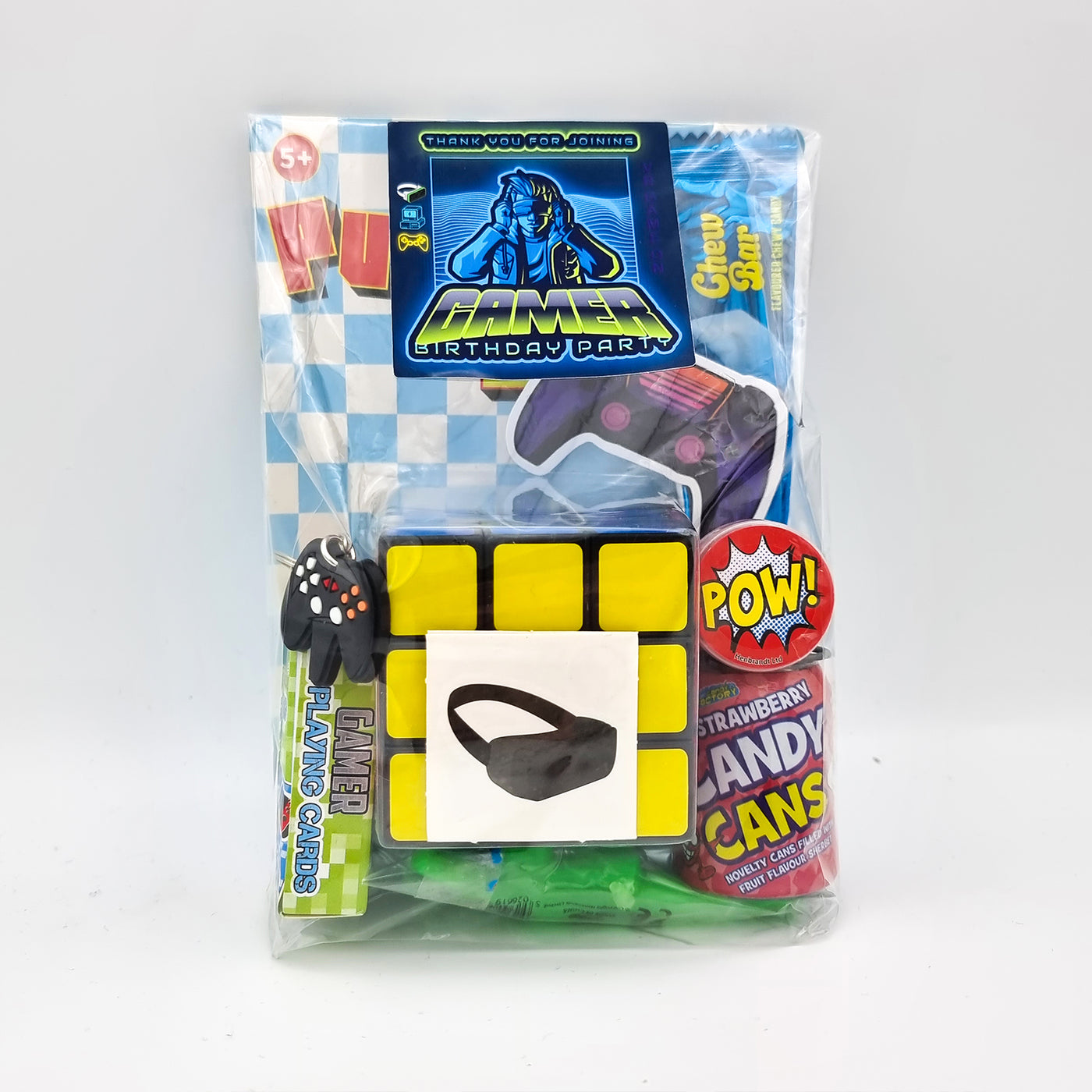 Pre Filled Birthday Virtual Gamer Party Bags For Older Boys, With Sweets And Toys, Party Favours.