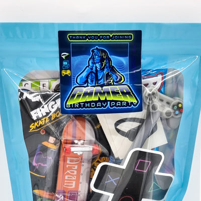  Pre Filled Older Boys Birthday Virtual Gamer Party Bags With Toys And Sweets, Party Favours. 