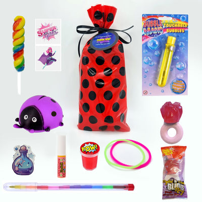 Pre Filled Red Ladybug Hero Birthday Party Bags