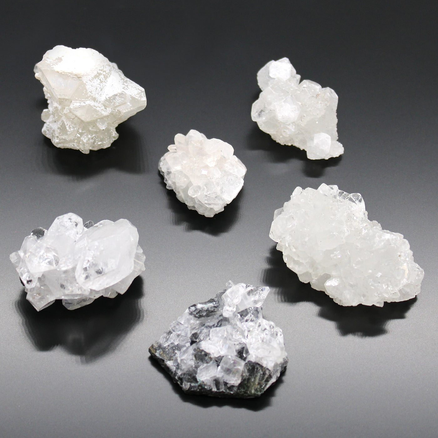 White Appophyllite Clusters Rare Mineral Specimen 20-30mm