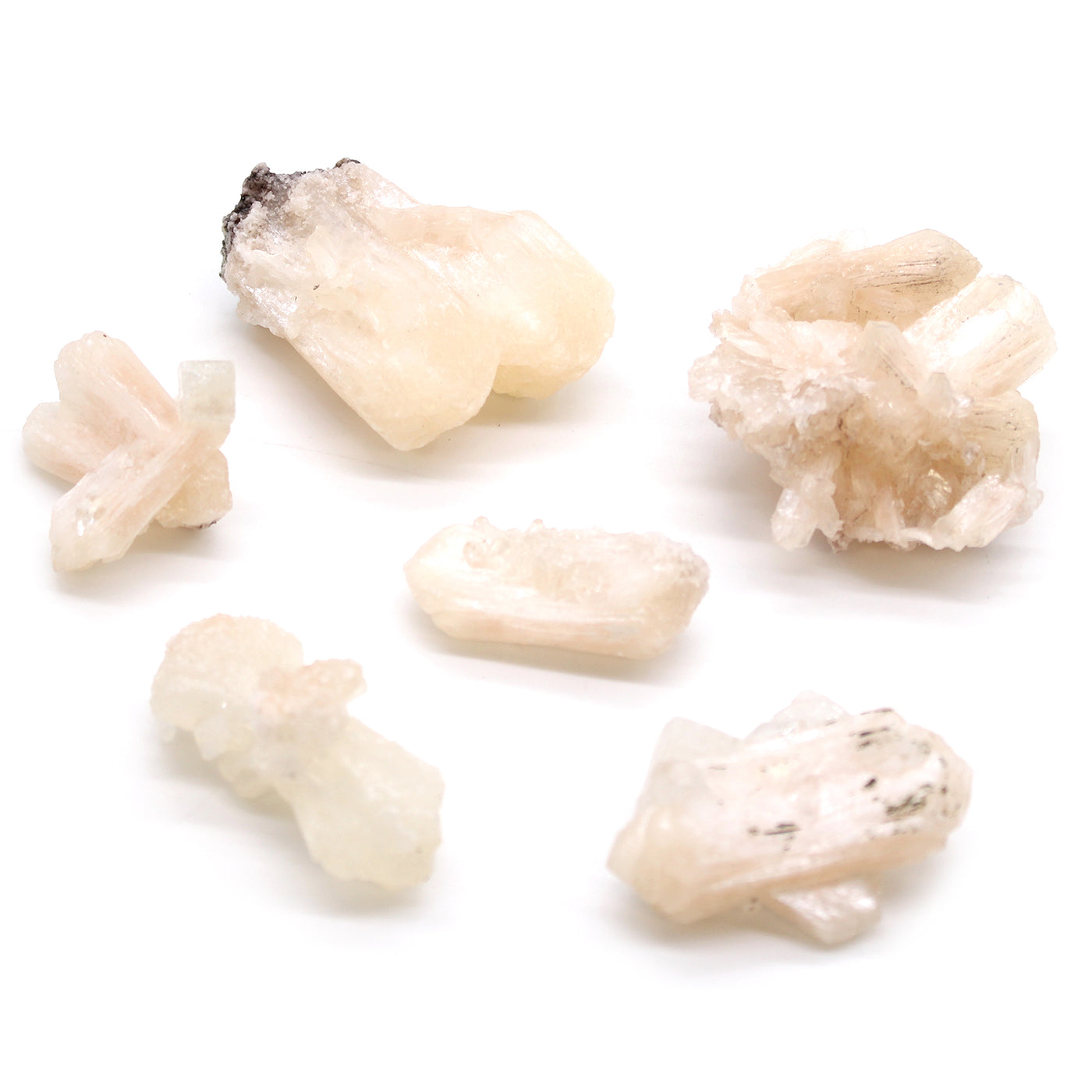 Stilbite And Appophyllite Rare Mineral Collectors Stones 20-30mm.