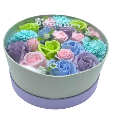 Baby Shower Blue Soap Flower Gift Box