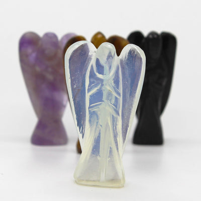 Handmade Opalite Gemstone Angel Figure