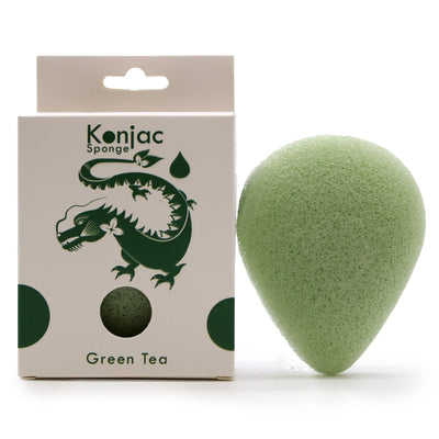 Teardrop Green Tea Konjac Sponge.