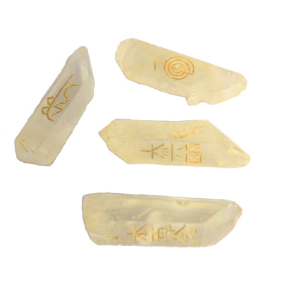 Feng Shui Natural Quartz Stones Gift Set In The Pouch.
