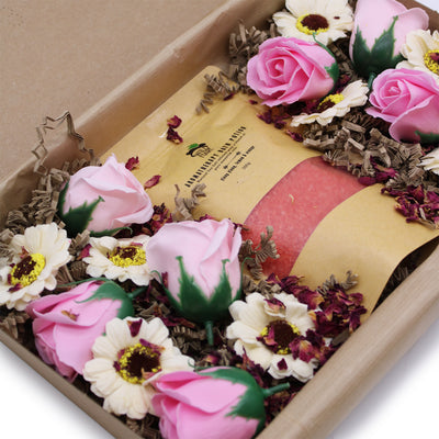 Wild Hare Salt & Flowers Bath Gift Sets Ylang Ylang, Lemon & Orange.