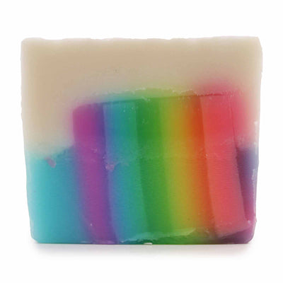 Colourful Rainbow Angel Handmade Essential Oil Soap Loaf.  