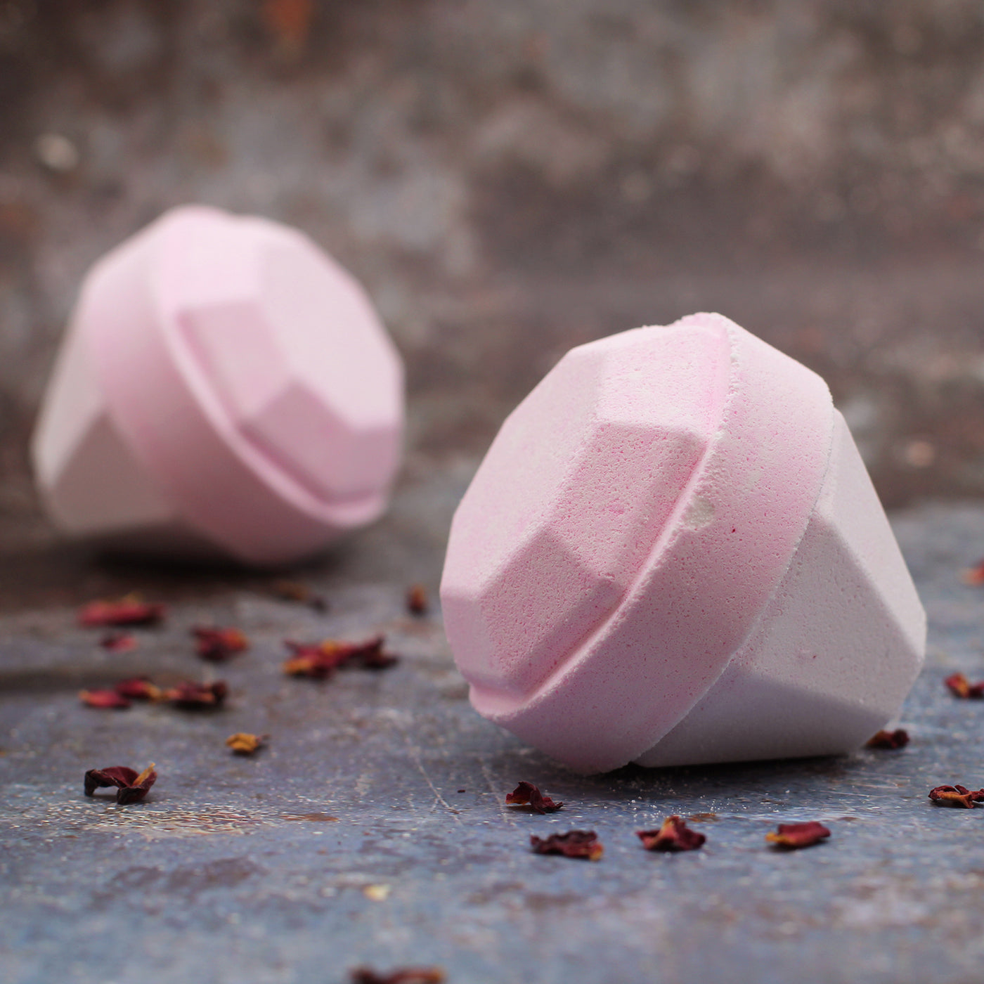 Large Gemstone Pink Orchid Bath Bombs