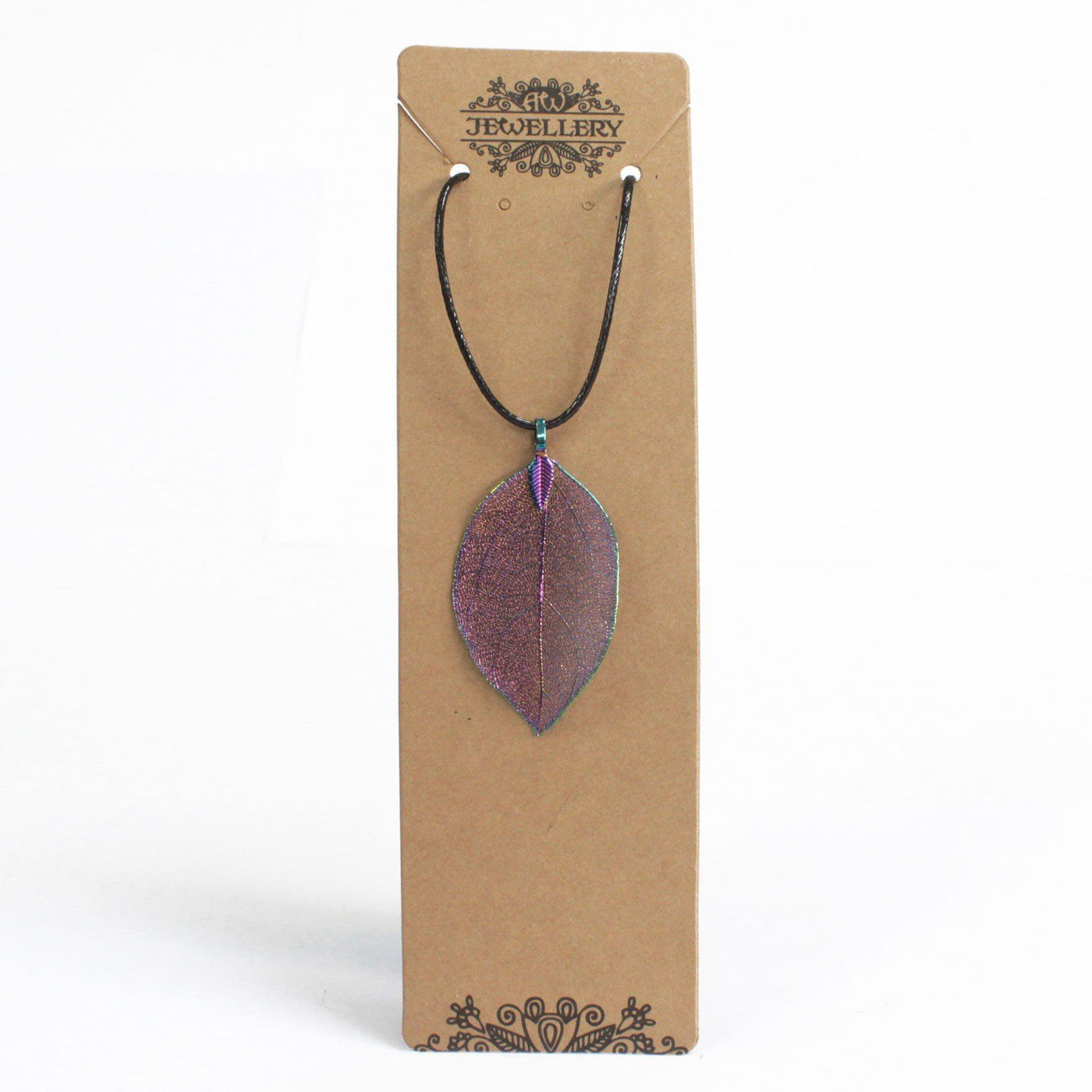 Bravery Leaf Real Leaf Multicolour Jewellery Necklace.