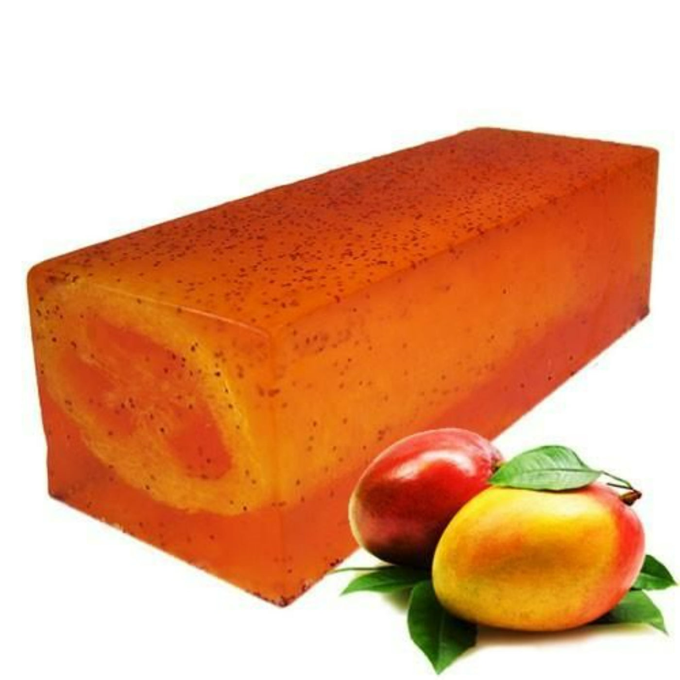 Loofah Exfoliating Soap Loaf - Mighty Juicy Mango Massage.