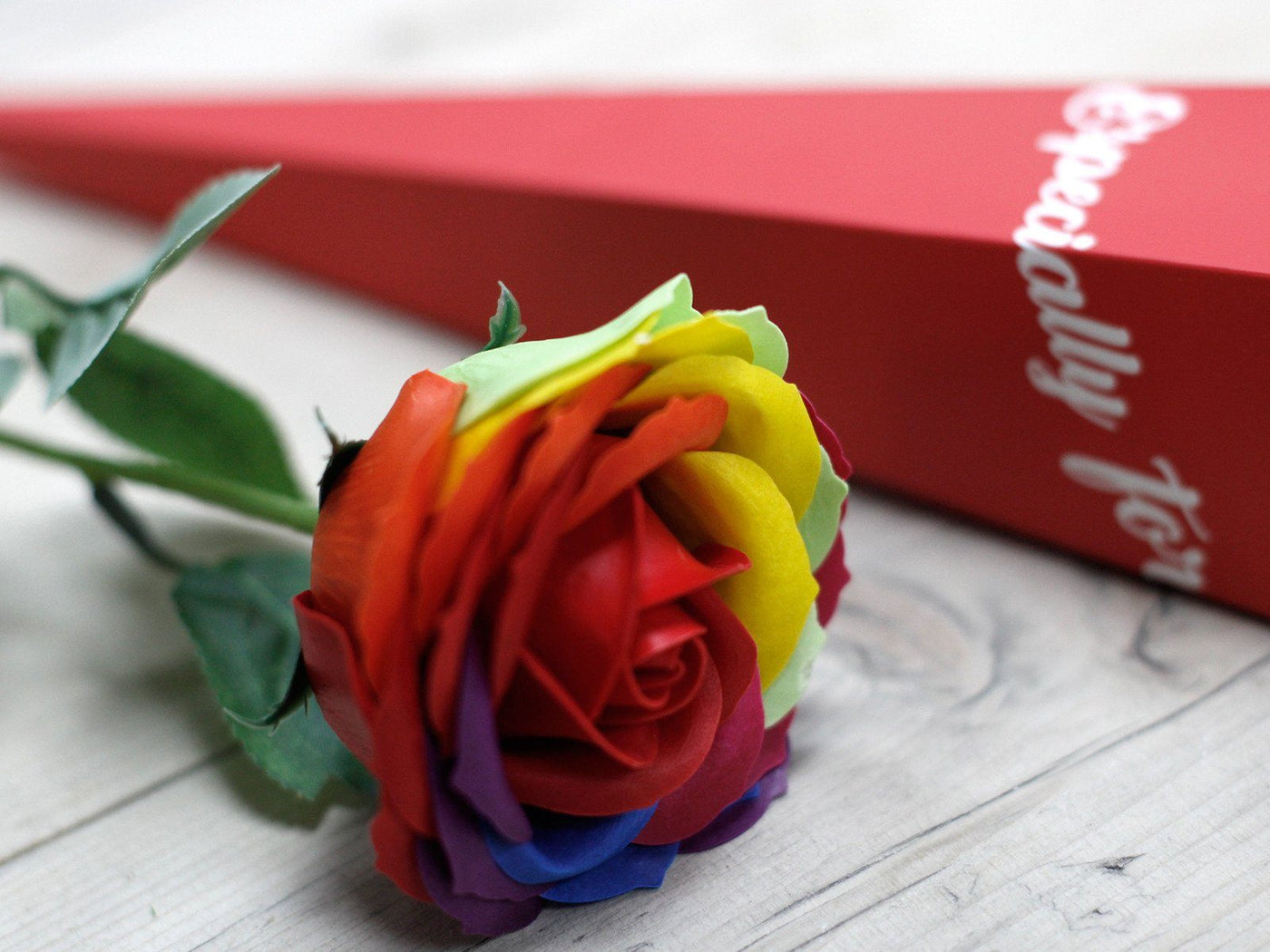 Luxury Rainbow Soap Body Flower LGBT Gift.