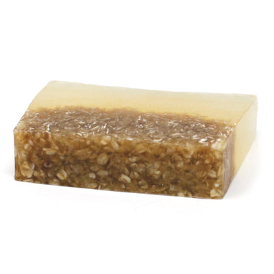 Handmade In The UK Honey & Oatmeal Soap Loaf And Slices.