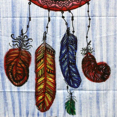 Hand-brushed Cotton Wall Hangings Tapestry, Dream Catcher Design