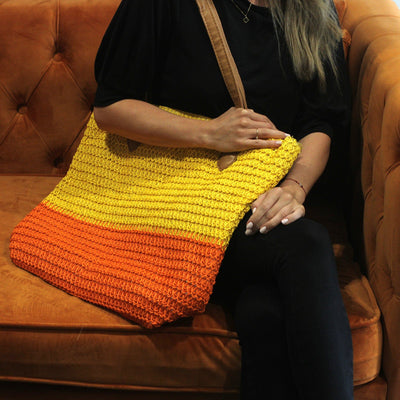 Back To The Bazaar Multicolour Striped Women's Shopper Bag.