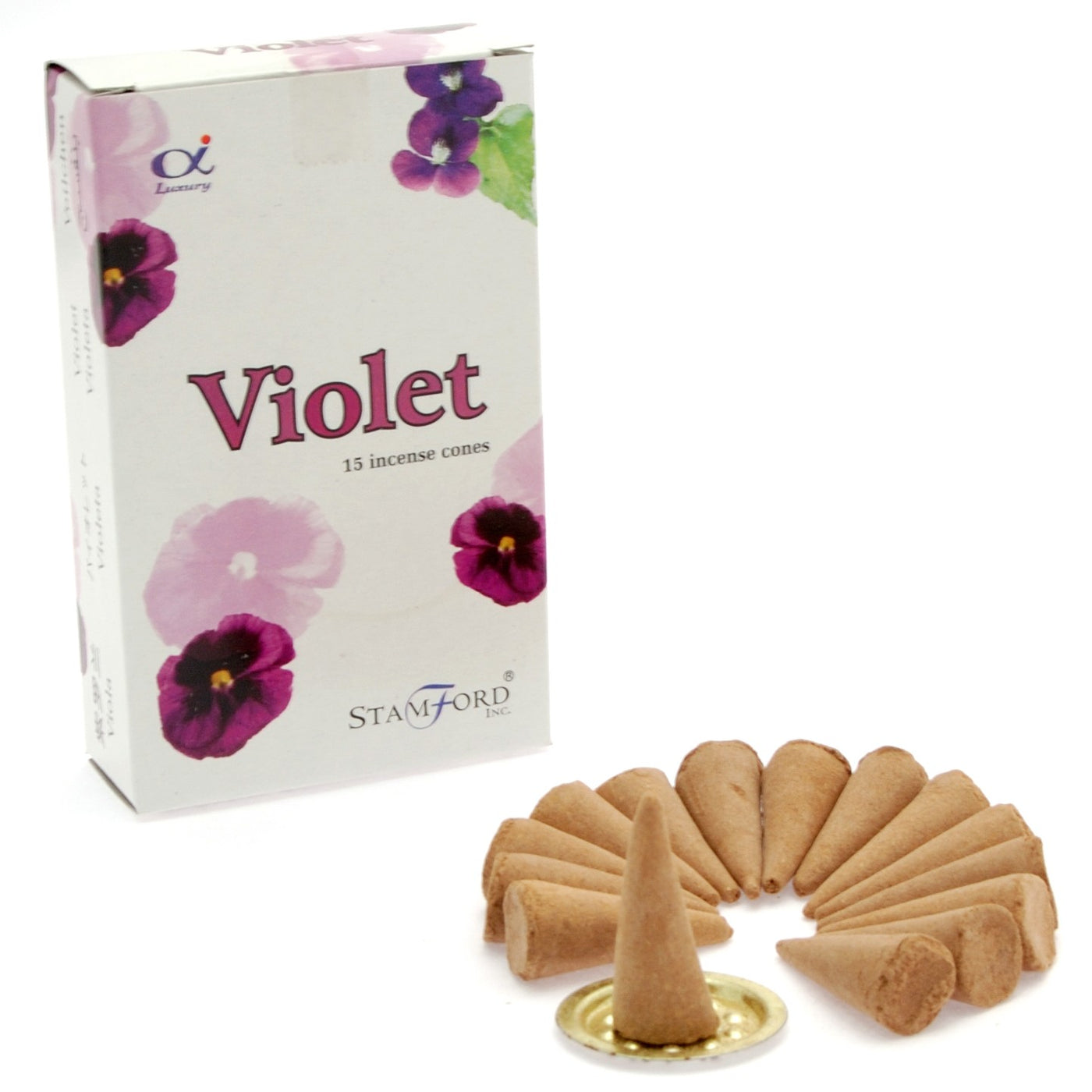 Stamford Box Of 15 Incense Cones – Violet 