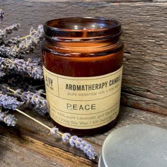 Essential Oil Aromatherapy Soy Wax Candles Lavender & Geranium 200g.