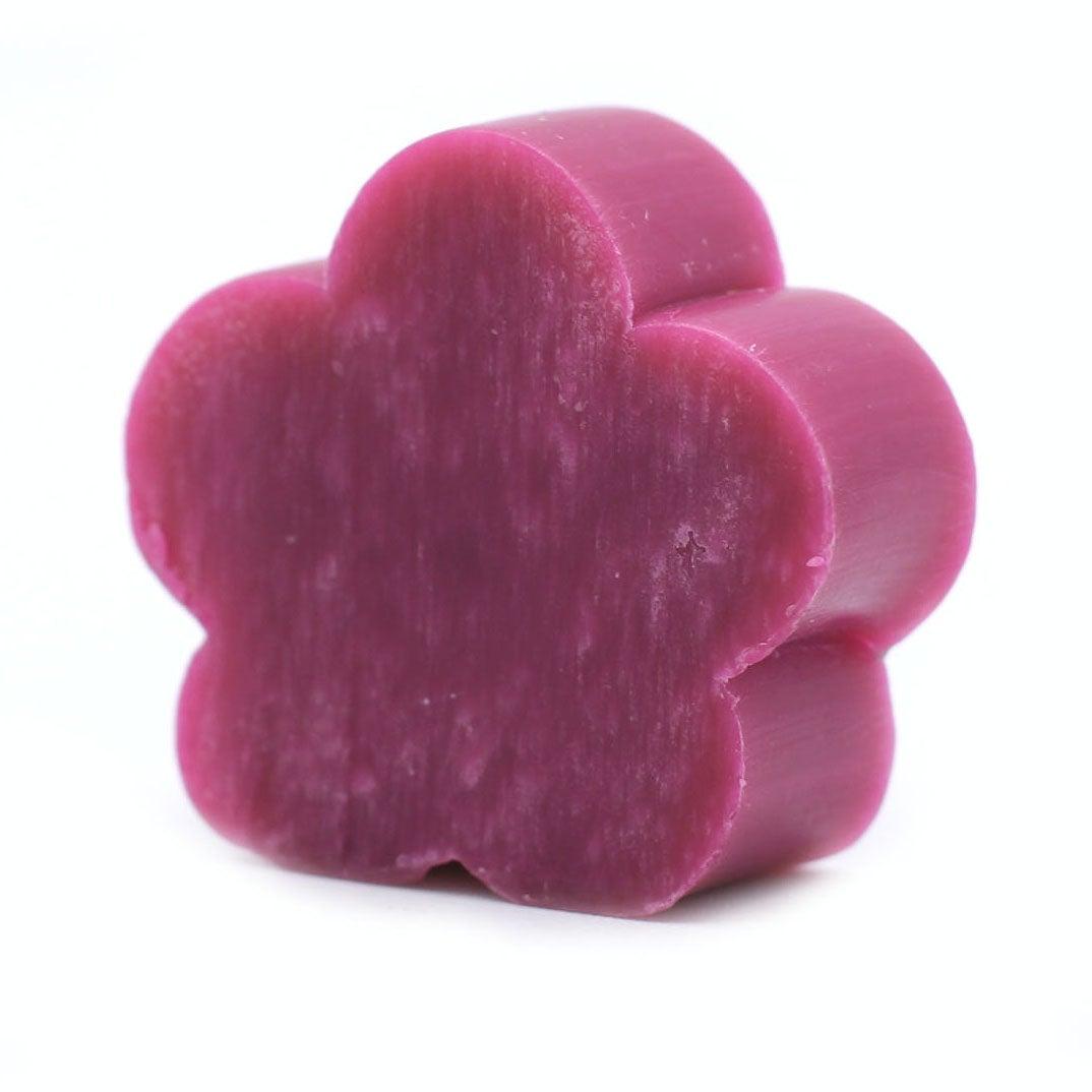 Box of 10 Paraben Free Purple Flower Guest Soaps – Freesia.