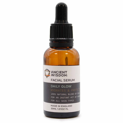 Ancient Wisdom Glow Oil Facial Serum - Hydrating & Protective 30ml