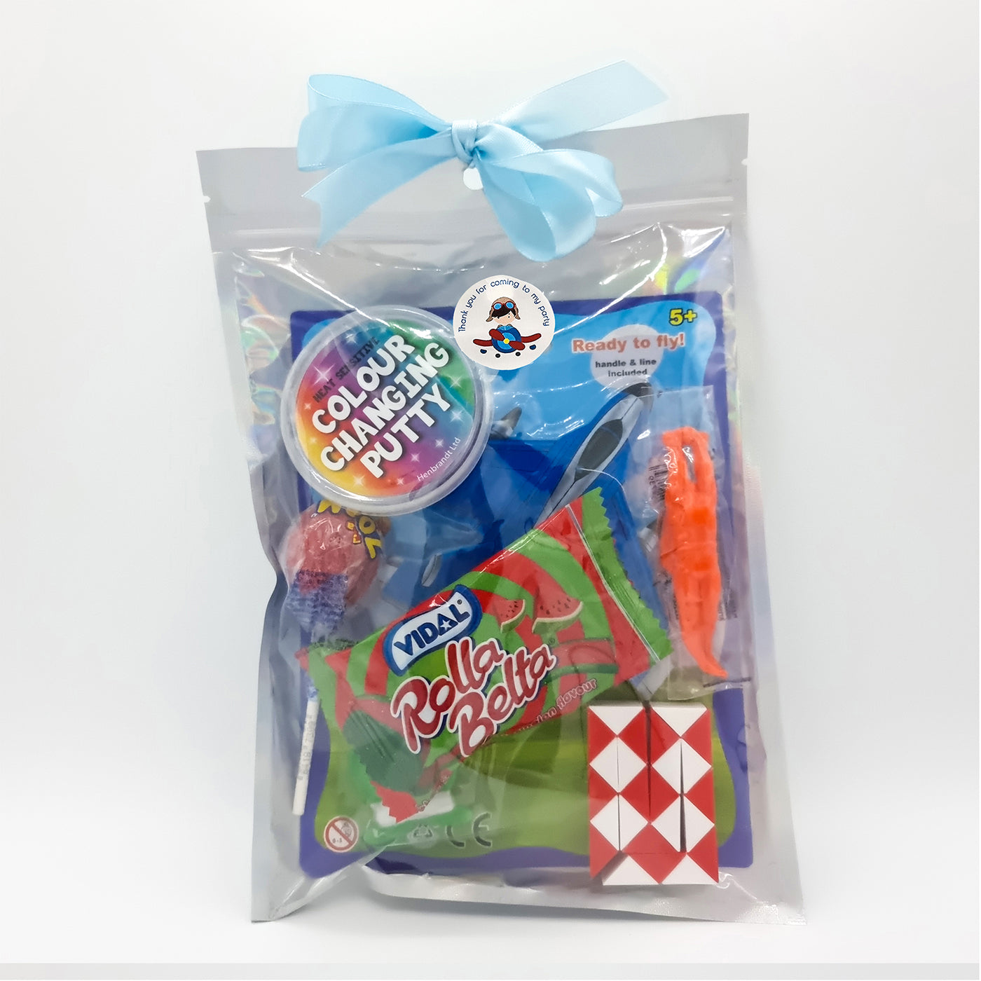 Boys Pre Filled Aeroplane Pilot Party Goody Bags Party Favours With Toys And Sweets.