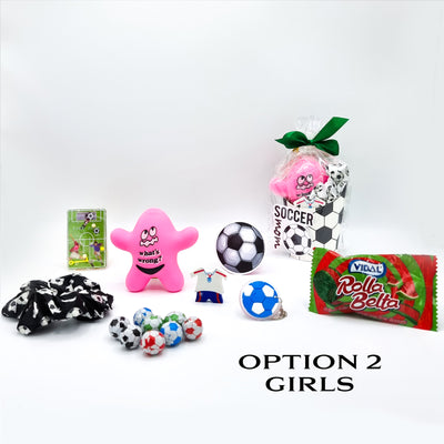 Children's Pre Filled Football Party Bags, Football Party Favours With Toy And Sweets For Girls.