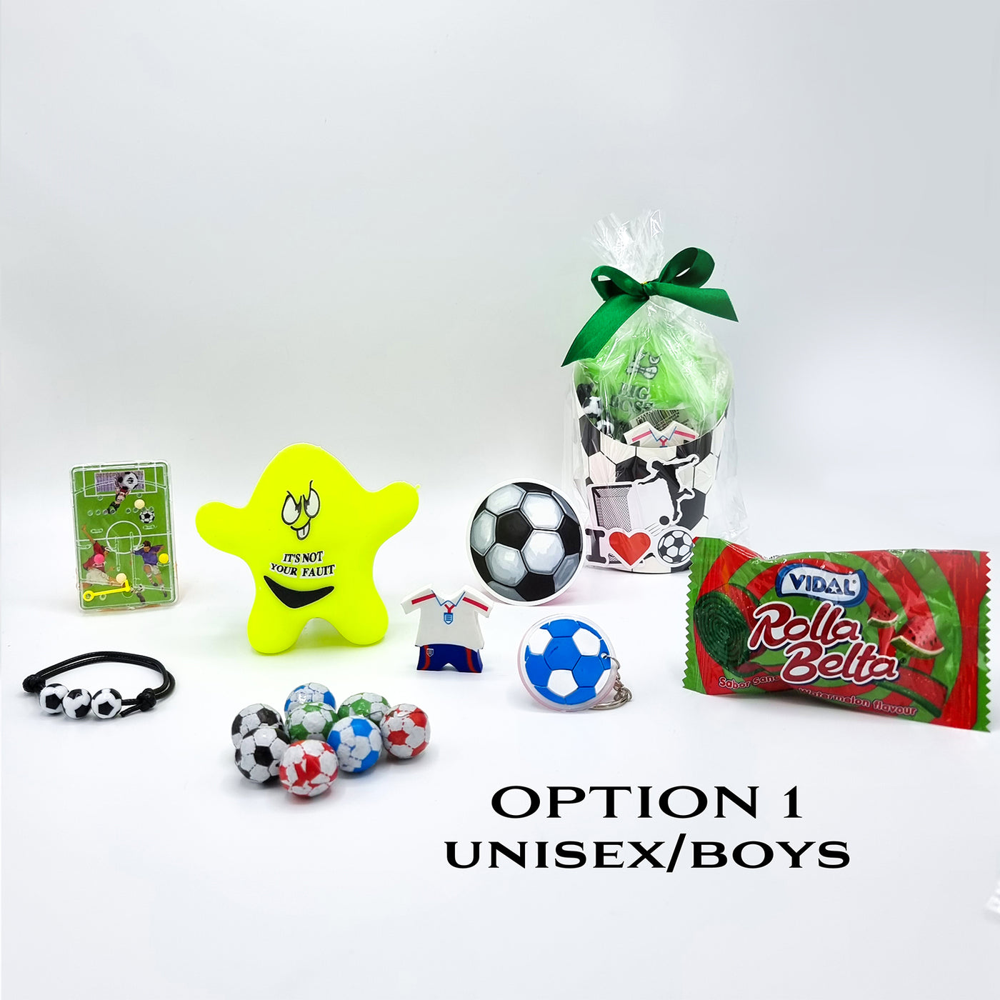 Children's Pre Filled Football Party Bags, Football Party Favours With Toy And Sweets.