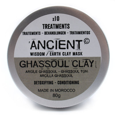 Ghassoul Detoxifying & Conditioning Clay Face Mask - 80g.
