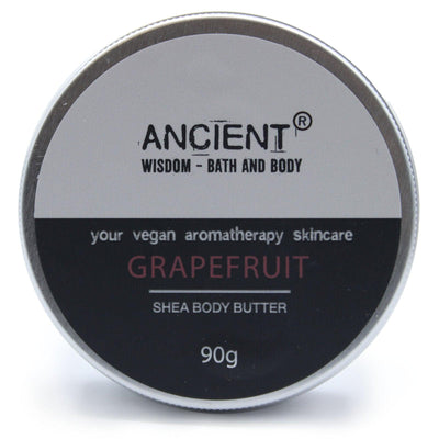 Aromatherapy Paraben Free Essential Oils Shea Body Butter 90g - Grapefruit