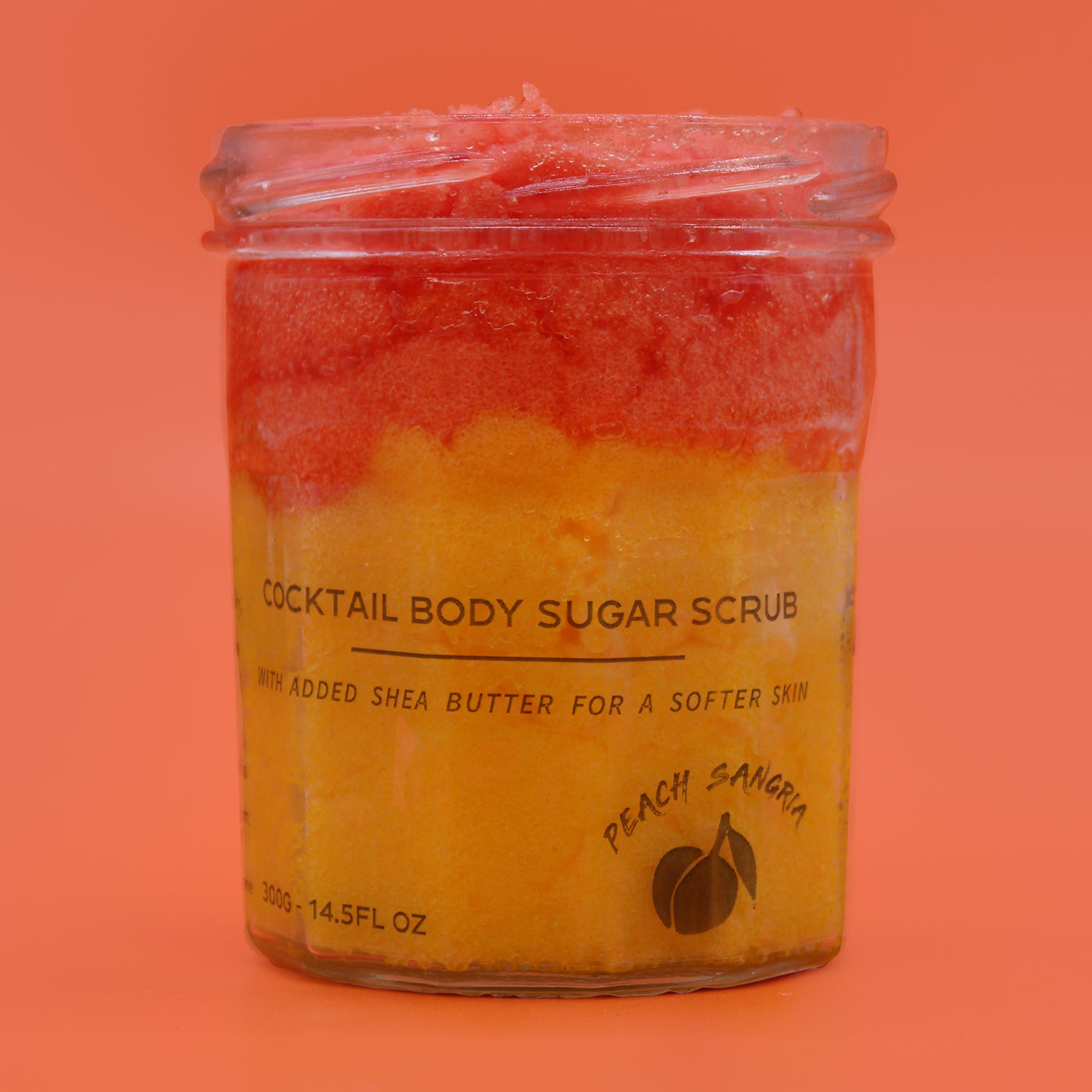 Peach Sangria Fragranced Sugar Body Scrub - 300gr