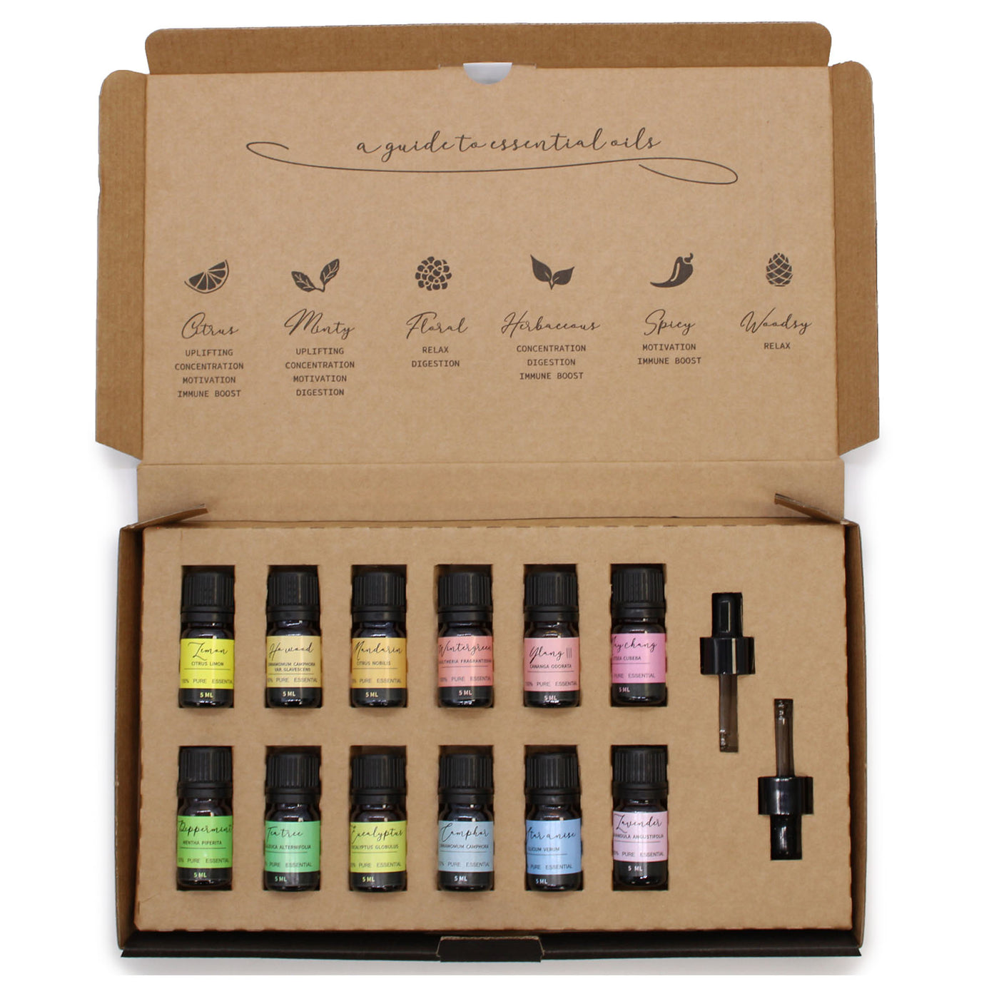 Aromatherapy Essential Oil Gift Set With Natural Fragrance Oils,Packed In Gift Box.
