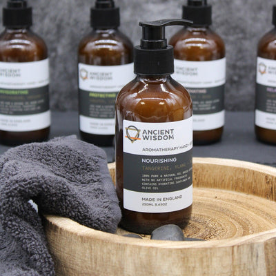 Aromatherapy Natural Essential Oil Hand & Body Lotion - Mandarin & Ginger.