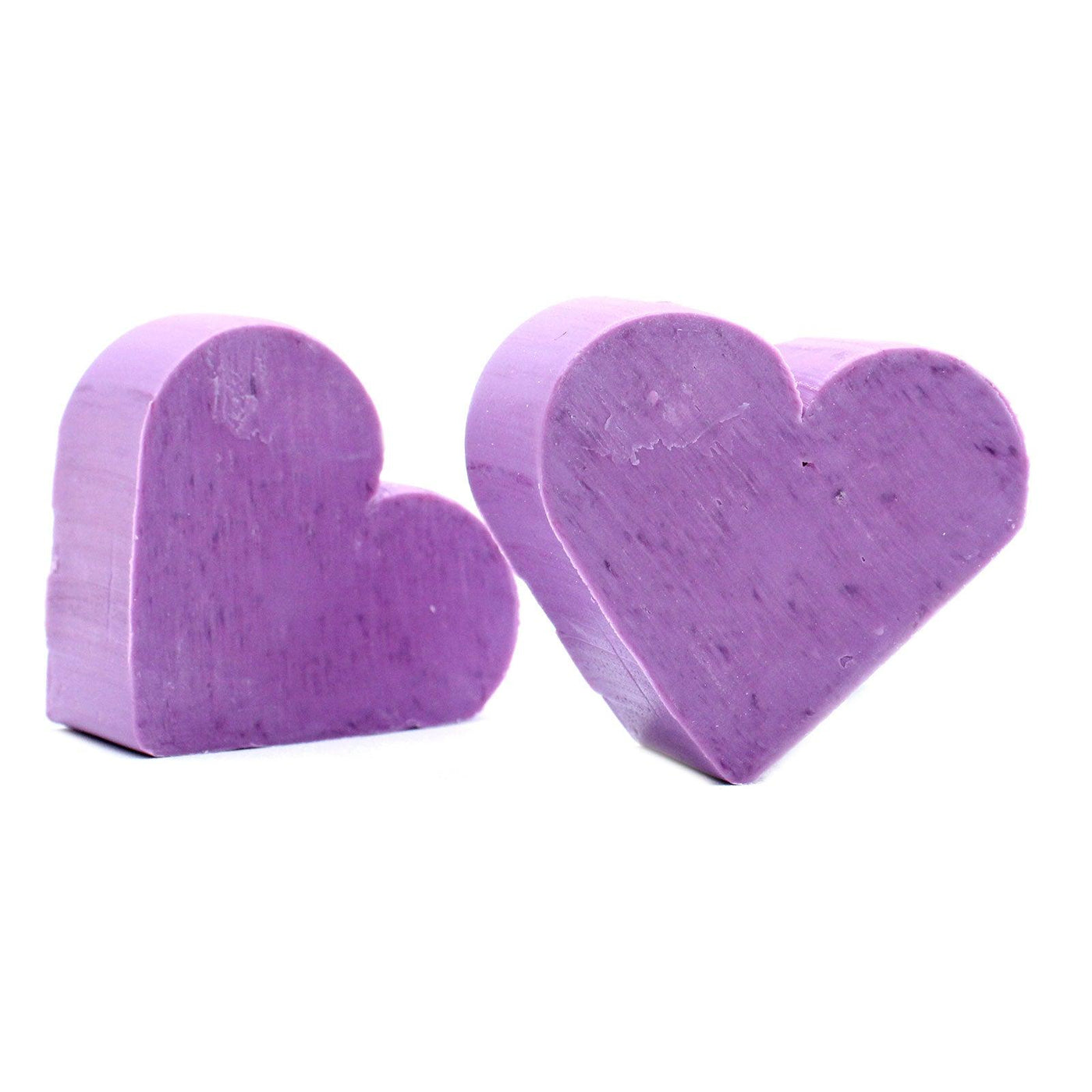 10x Lilac Heart Shaped Paraben Free Fragranced Guest Soap - Lavender.