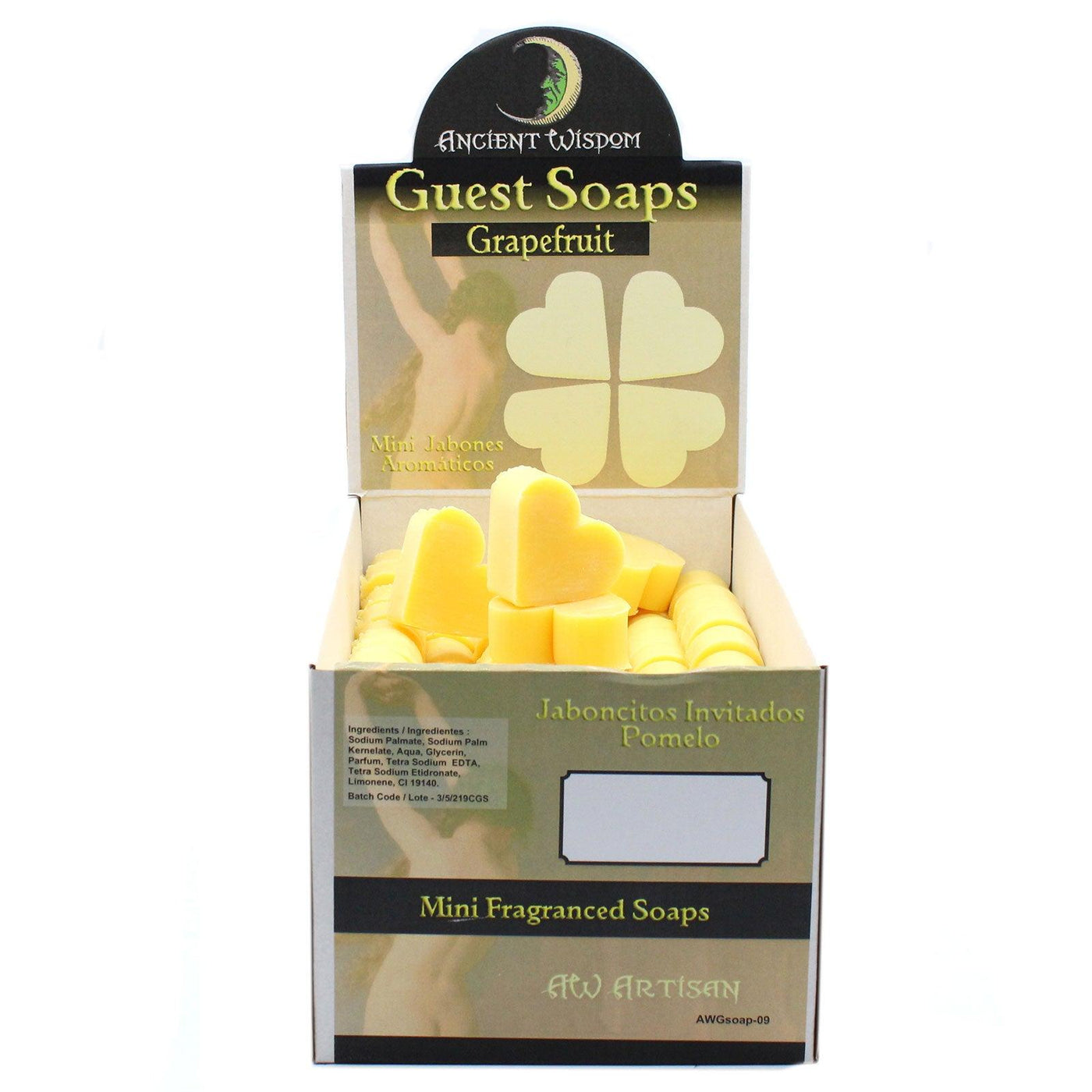 10x Heart Shaped Paraben Free Guest Soap - Orange And Warm Ginger.