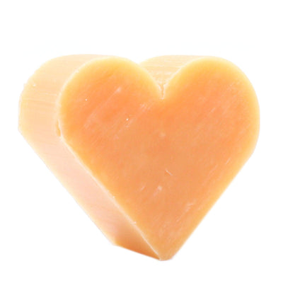10x Heart Shaped Paraben Free Guest Soap - Orange And Warm Ginger.