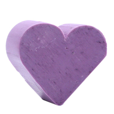 10x Lilac Heart Shaped Paraben Free Guest Soap - Lavender.