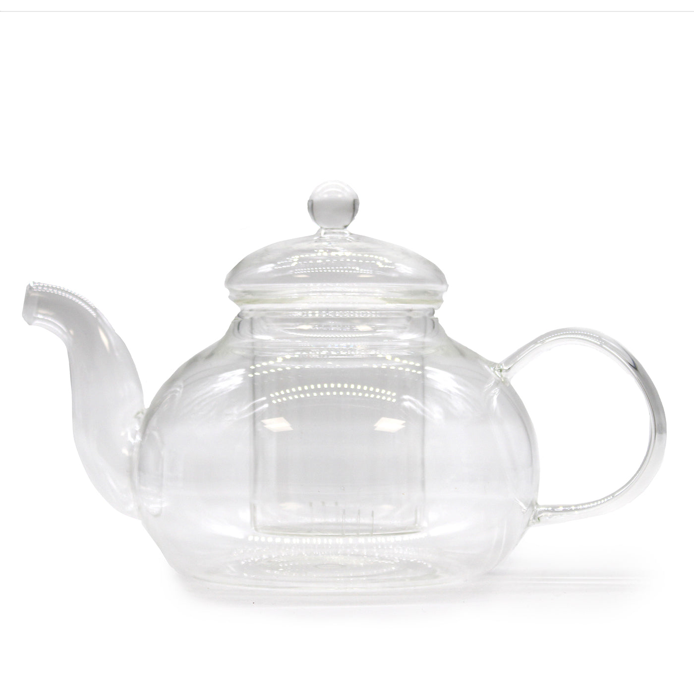 Round Pearl Glass Infuser Teapot - 800ml